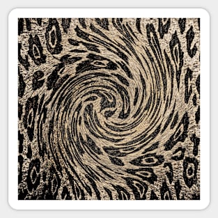 Animal Print Bold Brown and Black Sticker